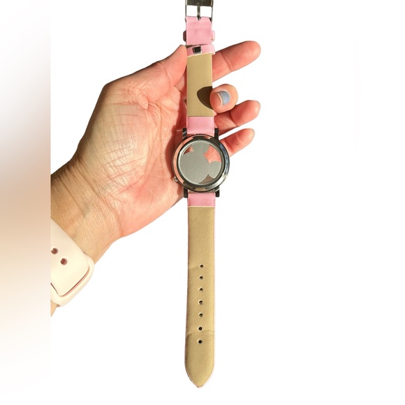 Mickey Mouse Pink Leather Crystal Watch - Picture 3 of 4